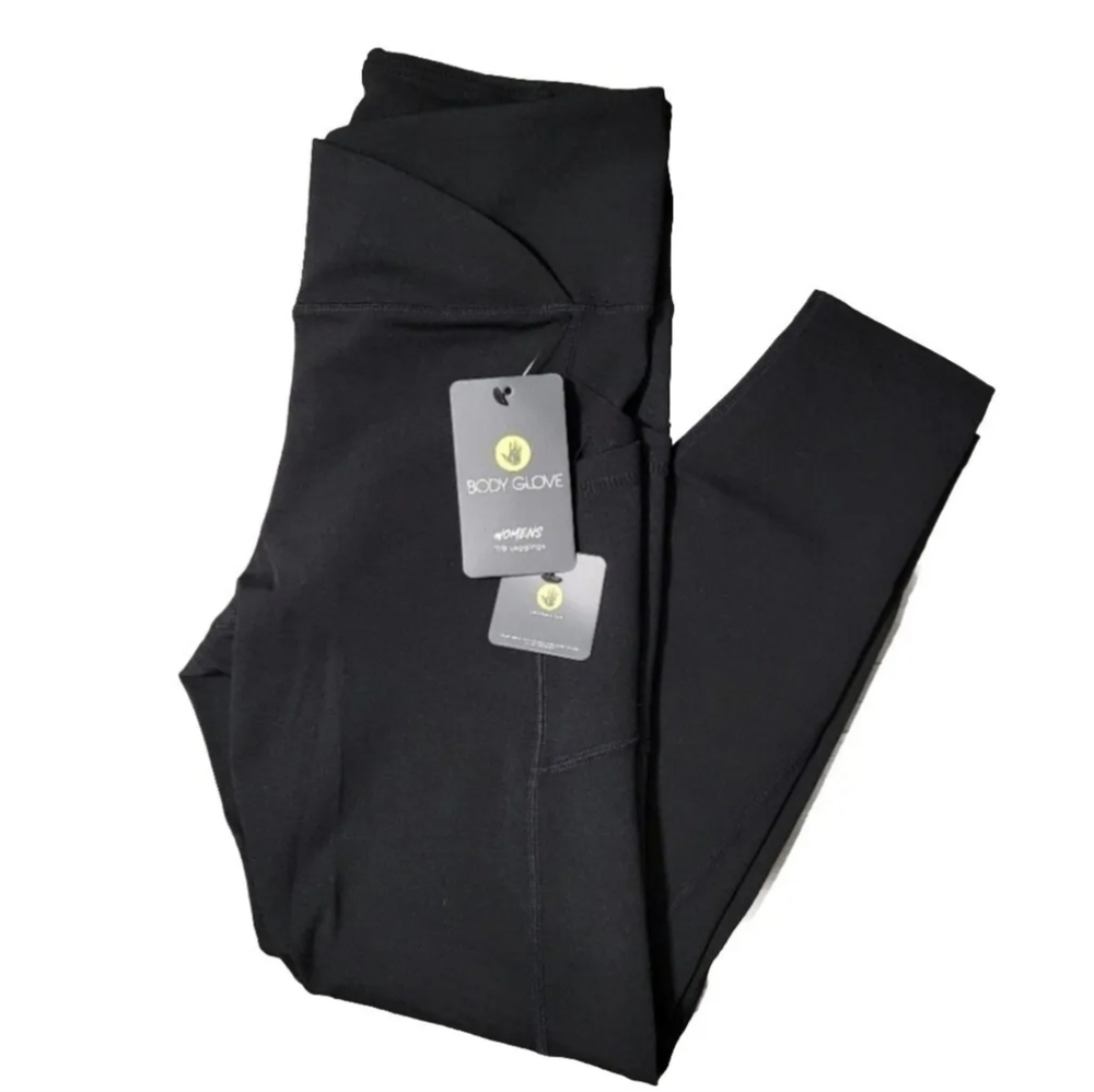Body Glove Women's 7/8 Black Leggings NWT Size Medium
